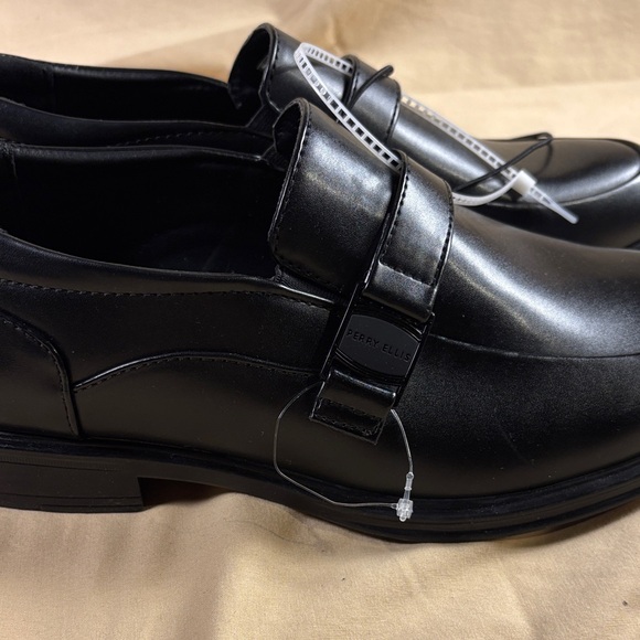 Perry Ellis Portfolio Ultra Foam Men\'s Black Leather Buckle‎ Loafers Dress Shoes main image 8